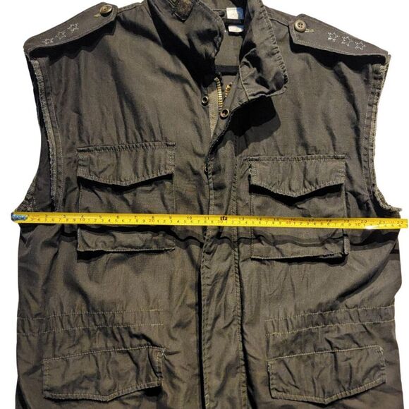 *RARE Vintage* FITIGUES SURPLUS Sleeveless Jacket Mens/Unisex M Military Grunge - Picture 15 of 16